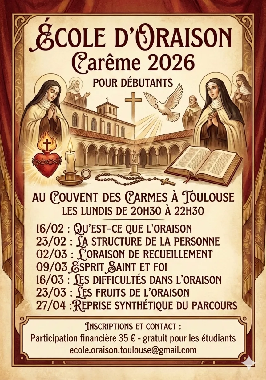 École d’Oraison Carmélitaine 2026